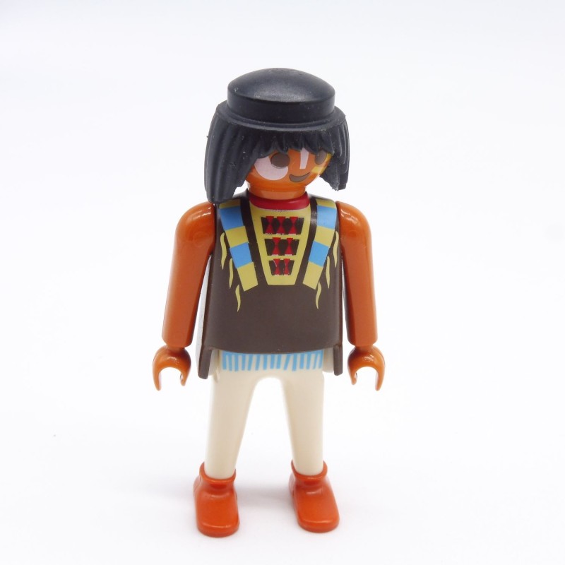 Playmobil 38500 Guerrier Indien Marron et Blanc chaussures Oranges