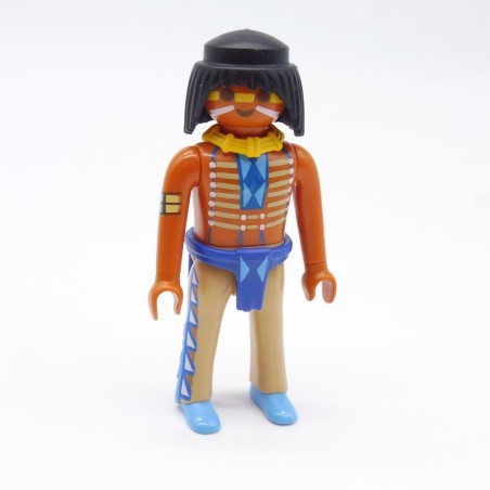 Playmobil 38501 Guerrier Indien Corps Fin Collier Jaune Ceinture bleue