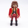 Playmobil 38508 Homme Pirate Rouge et Blanc avec Manteau Rouge