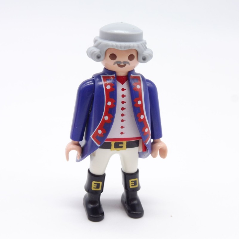 Playmobil 38510 Homme Officier Rouge et Blanc Manteau Bleu Bottes Noires