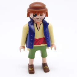 Playmobil 38511 Homme Pirate Jaune et Vert Ceinture Rouge Gilet Bleu