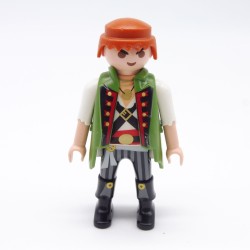 Playmobil 38512 Homme Pirate Manteau Vert Bottes Noires