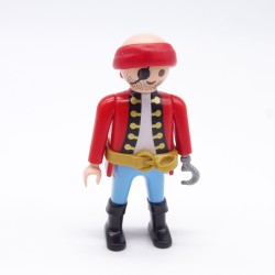 Playmobil 38523 Homme Pirate Rouge et bleu Ceinture Dorée Crochet