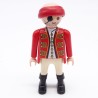 Playmobil 38524 Homme Pirate Rouge et Blanc Bottes Noires Chauve