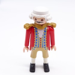 Playmobil 38526 Homme Soldat Officier Rouge et Marron épaulettes Dorées