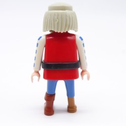 Playmobil 38531 Homme Pirate Rouge Bleu et Blanc Jambe de Bois usé