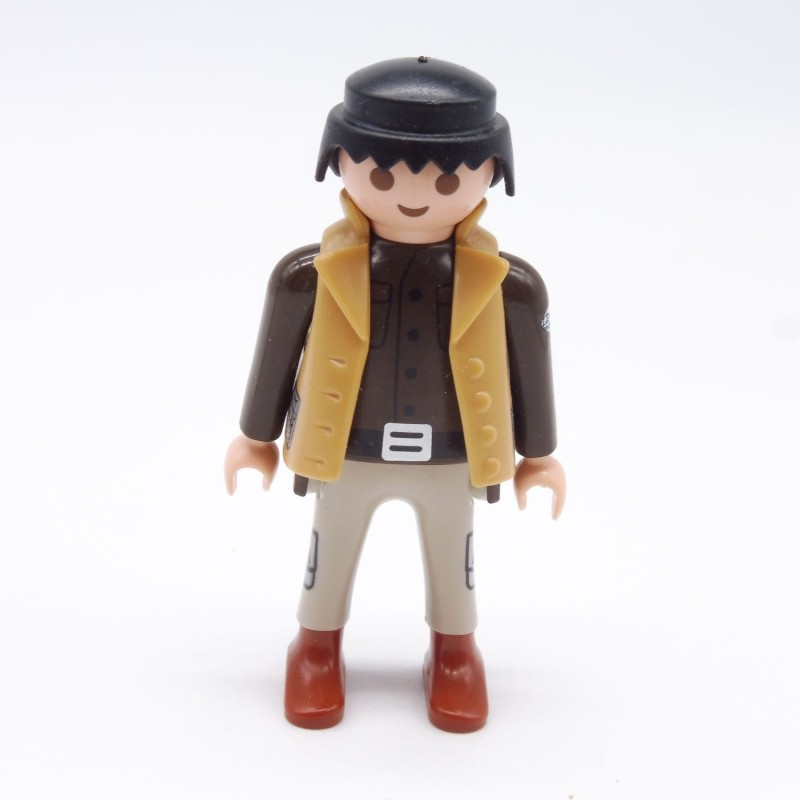 Playmobil 38536 Homme Marron et Gris Gilet Marron Clair