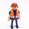 Playmobil 38546 Homme Garde Côte Bleu gilet Orange 4448