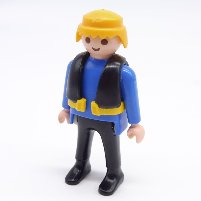 Playmobil 38548 Homme Garde Côte Bleu et Noir Gilet Noir 4429 5786 5844 5990 9043