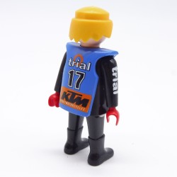 Playmobil 38556 Homme Pilote Noir Rouge Plastron Bleu BOSCH