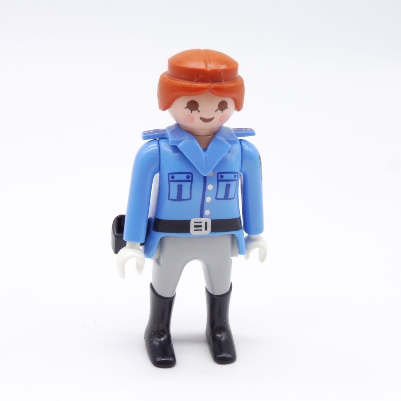 Playmobil 38573 Policier Femme Tenue Bleue et Grise Holster