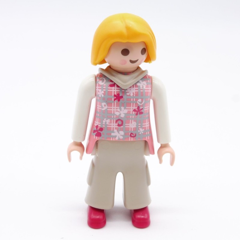 Playmobil 38579 Jeune Femme Moderne Gris Rose Baggy Capuche 4924