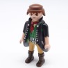 Playmobil 1108 Homme Cowboy Marron et Vert Manteau Noir