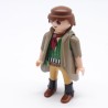 Playmobil 1193 Homme Cowboy Marron et Vert Manteau Gris