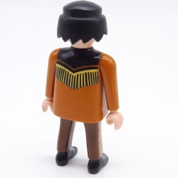 Playmobil 3846 Cowboy Marron Moustache Noire Veste à Franges