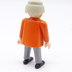 Playmobil 1195 Homme Cowboy Gros Ventre Orange et Gris