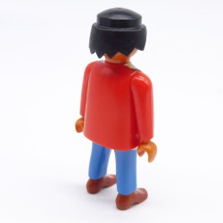 Playmobil 3239 Homme Cowboy Hispanique Rouge Noir et Bleu