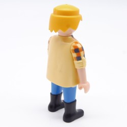 Playmobil 4156 Homme Cowboy avec Chemise à Carreaux Jaune Orange