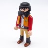 Playmobil 1197 Homme Cowboy Shériff Rouge et Marron Gilet Orange