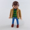 Playmobil 26257 Homme Bleu et Vert avec Gilet Marron Clair