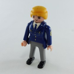 Playmobil 29047 Femme Policier Tenue Bleue et Grise