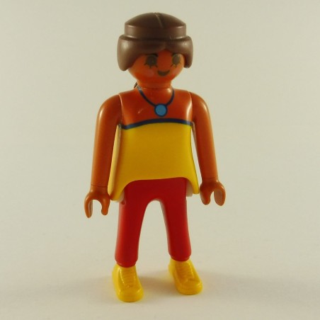 Playmobil 22855 Femme Moderne Bronzée Jaune et rouge