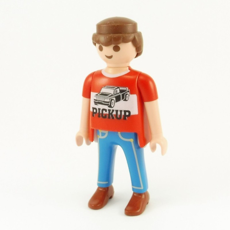 Playmobil 21868 Homme Bleu et Rouge Jeans PICKUP