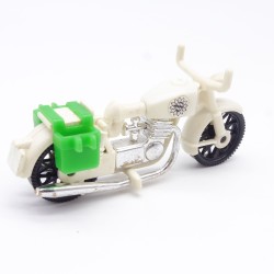 Playmobil 23232 Moto Blanche Vintage Pas de Casse un peu sale et un peu usée