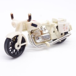 Playmobil 23233 Moto Blanche Vintage Pas de Casse un peu sale et usée Coloriée