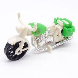 Playmobil 23950 Moto Blanche Vintage Pas de Casse un peu sale et un peu usée