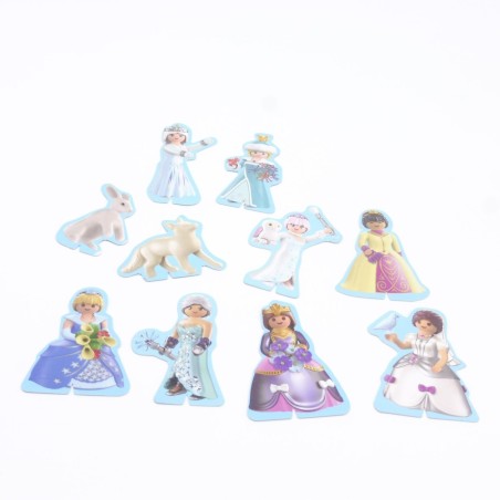 Playmobil 39518 Lot de 10 Silhouettes en Carton Princesses