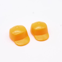 Playmobil 31052 Playmobil Pack of 2 Neon Orange Kids Caps