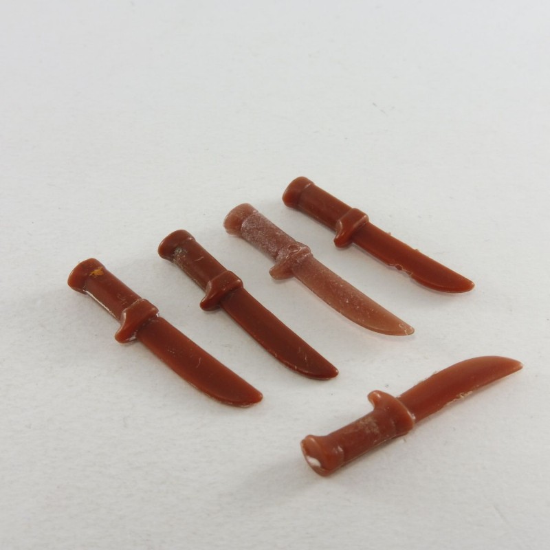 Playmobil 16545 Playmobil Set of 5 Knives Brown